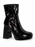 Bottines vernies à plateforme Noir, vue produit