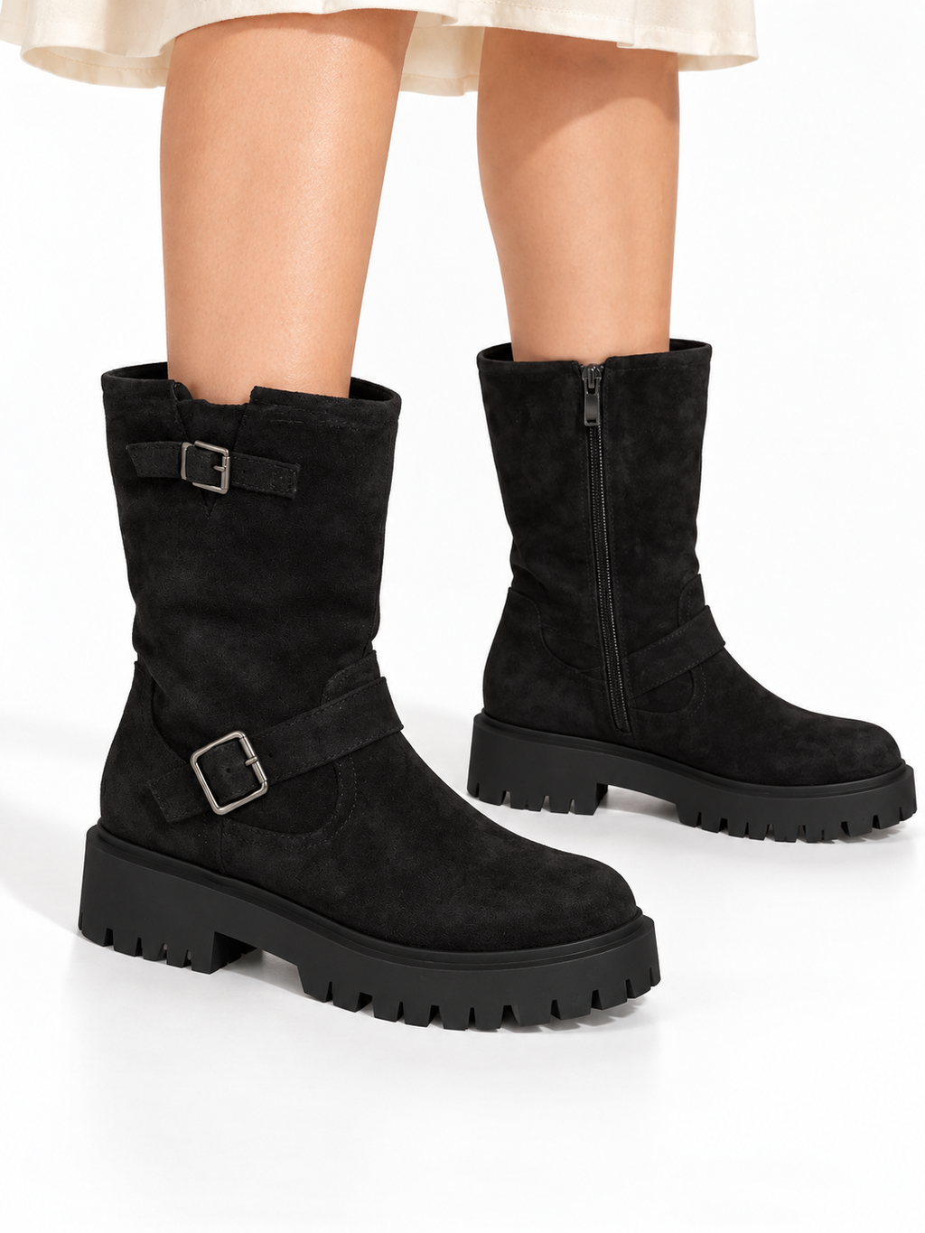 Bottines à deux boucles Juliana — Noir, vue complémentaire