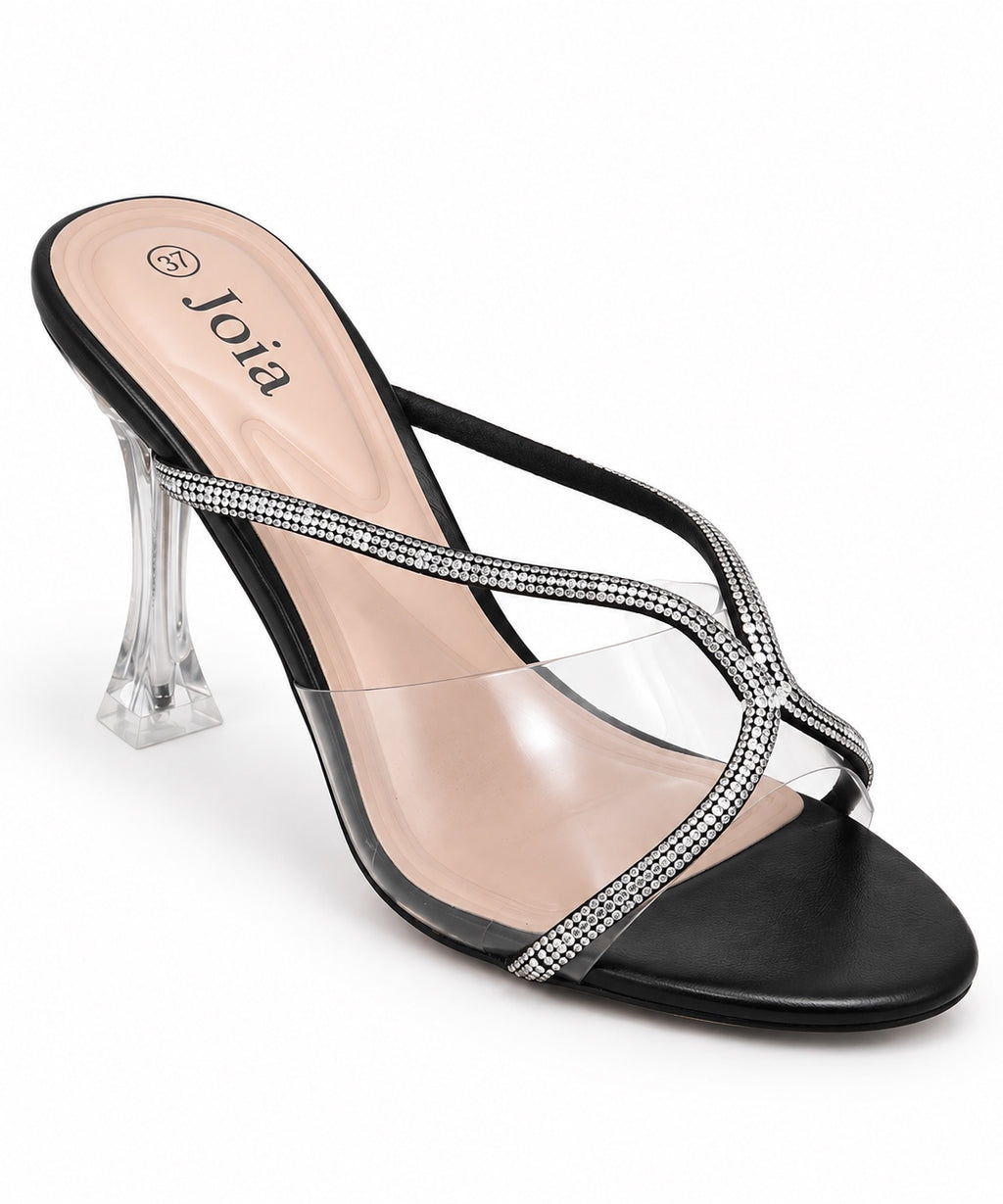 Mules à brides Noir, vue produit