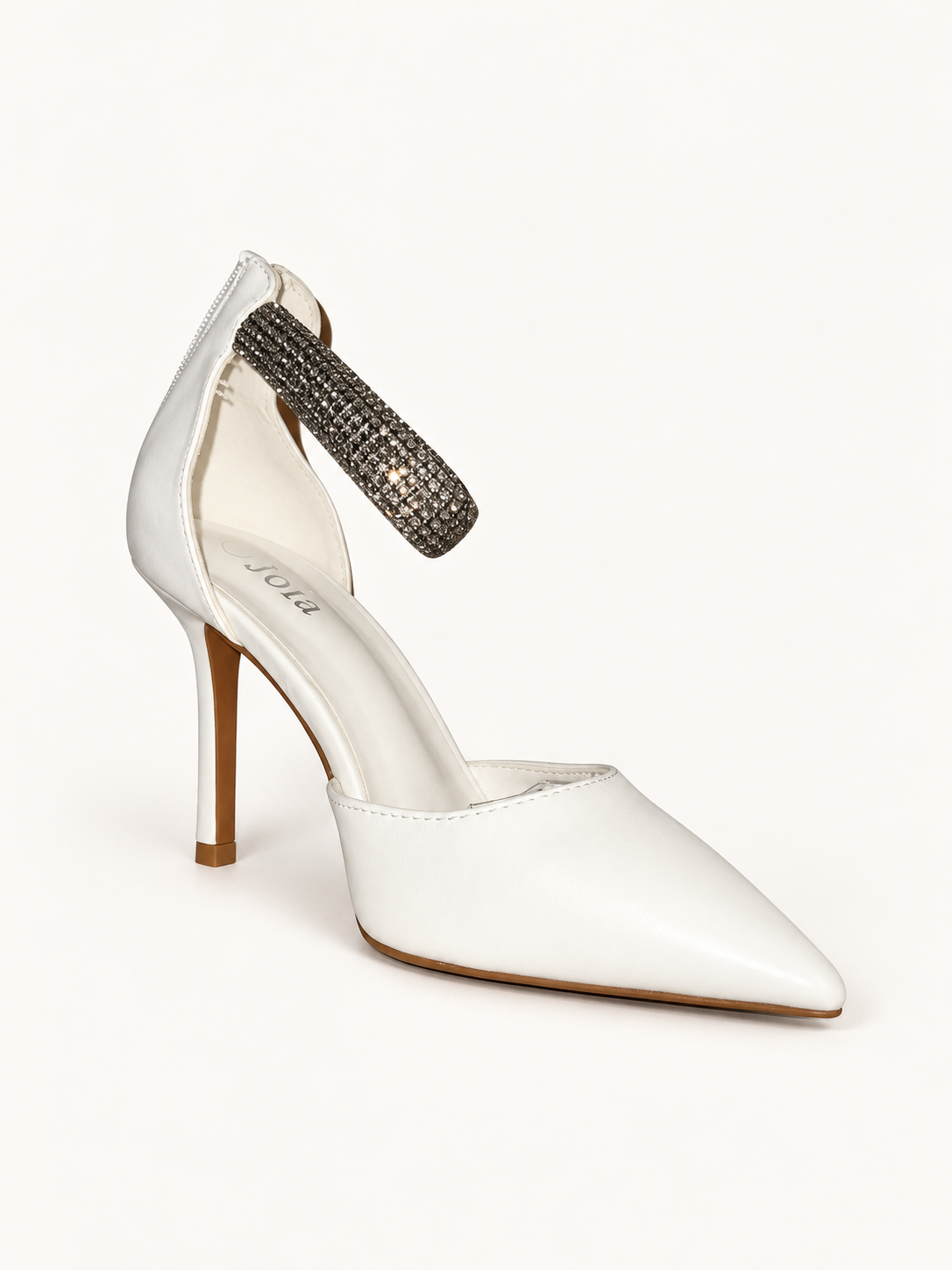 Escarpins à bride cheville Blanc, vue produit