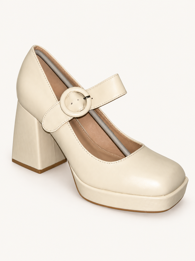 Babies à plateforme Beige, vue produit