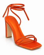 Sandales à talon Orange, vue produit