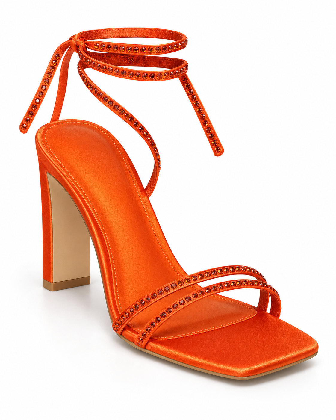 Sandales à talon Orange, vue produit