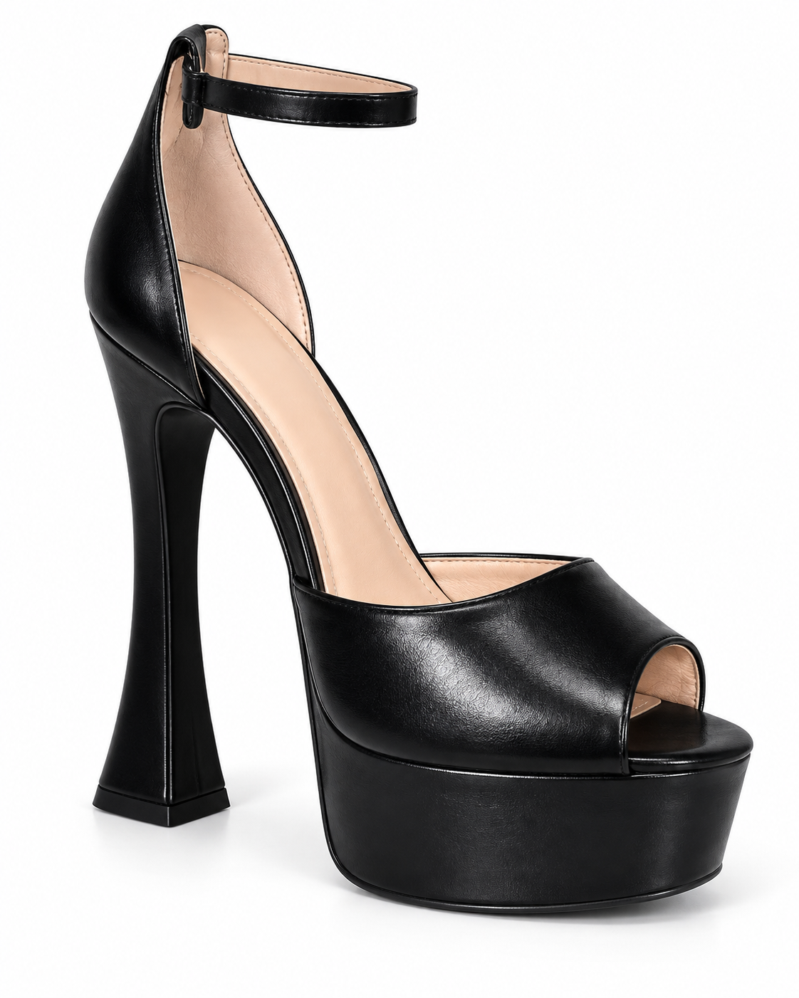 Sandales à talon Noir, vue produit