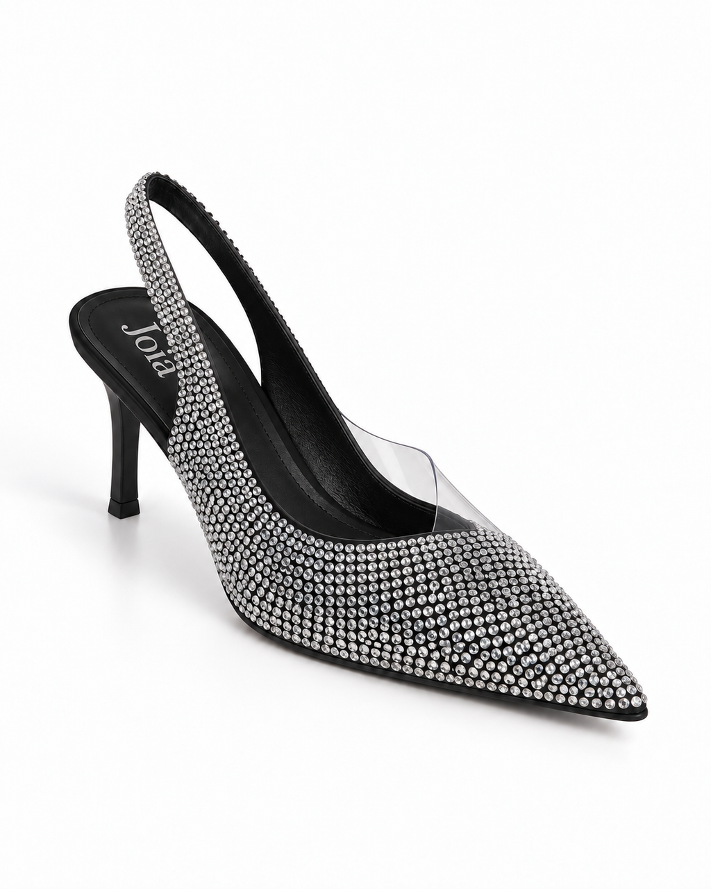 Escarpins à strass Noir, vue produit